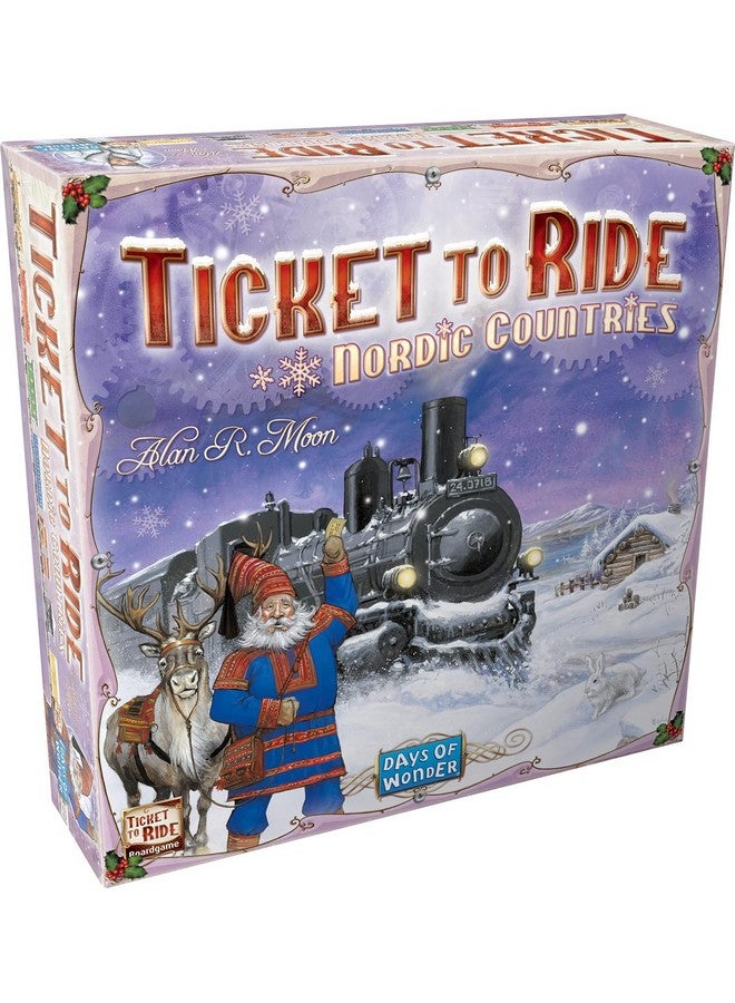 Days of Wonder Ticket to Ride Nordic Countries Board Game - Embark on a Scandinavian Railway Adventure! Fun Family Game for Kids & Adults, Ages 8+, 2-3 Players, 30-60 Minute Playtime, Made by Days of Wonder - Image 1