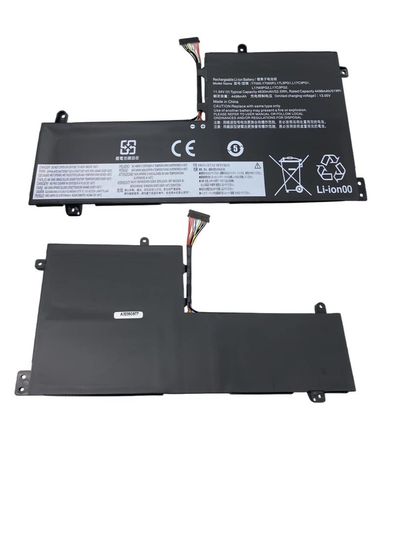L17M3PG2 Laptop Battery Replacement for Lenovo Legion Y530-15ICH Y545-PG0 Y540-17IRH Y540-15IRH Y7000P Y7000 Y7000-2019-PG Series L17C3PG1 L17L3PG1 L17C3PG2