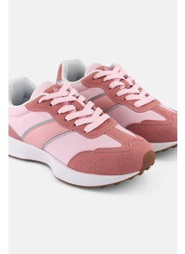 RBX Women Lace Up Running Sports Shoes, Light Pink  - Image 2