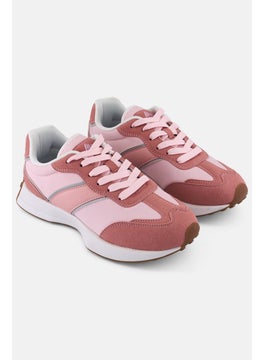 RBX Women Lace Up Running Sports Shoes, Light Pink  - Image 1