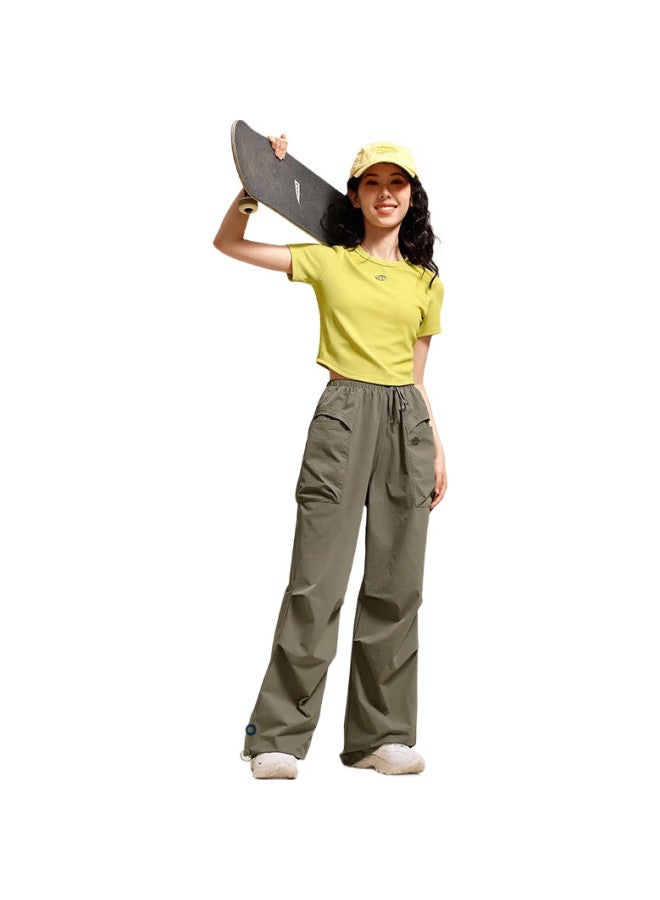VFU Women'S Outdoor Hiking Mountaineering Sports Pants Women'S Summer Casual Loose Wide Leg Pants Dust Gray M - Image 2