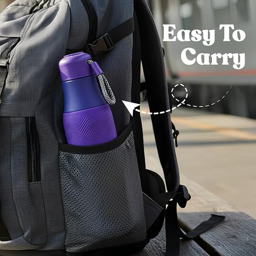 Headway Burell 750ml Insulated Water Bottle – Triple-Layer Vacuum Stainless Steel Flask | 2-Year Brand Warranty | Hot & Cold Upto 18 Hrs | Leak-Proof, BPA-Free, ISI Certified Celestial Hal - Image 5