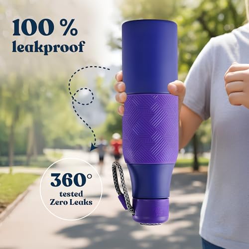 Headway Burell 750ml Insulated Water Bottle – Triple-Layer Vacuum Stainless Steel Flask | 2-Year Brand Warranty | Hot & Cold Upto 18 Hrs | Leak-Proof, BPA-Free, ISI Certified Celestial Hal - Image 4