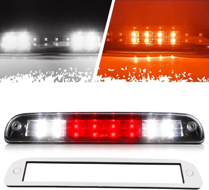 Bomusou Sanzitop LED 3rd Brake Light for Ford and Mazda Vehicles (Black Housing Clear Lens) - Image 1