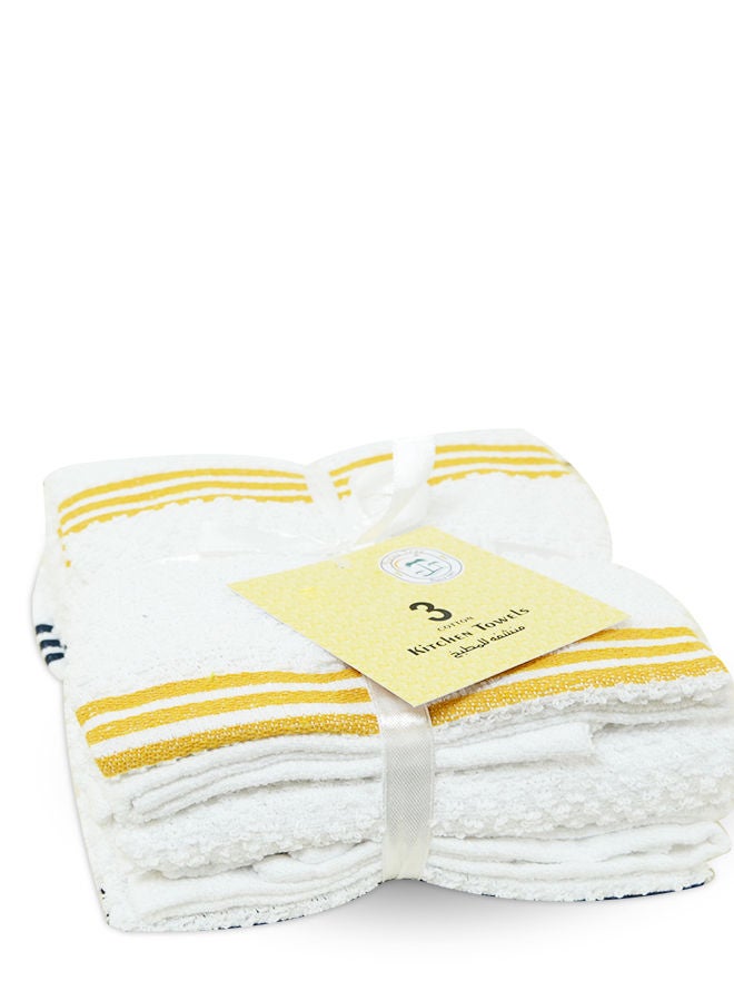 Dates Tree Multi-Purpose Cotton Kitchen Cleaning Towel - 70 x 42.5cm Pack of 3 - Image 2