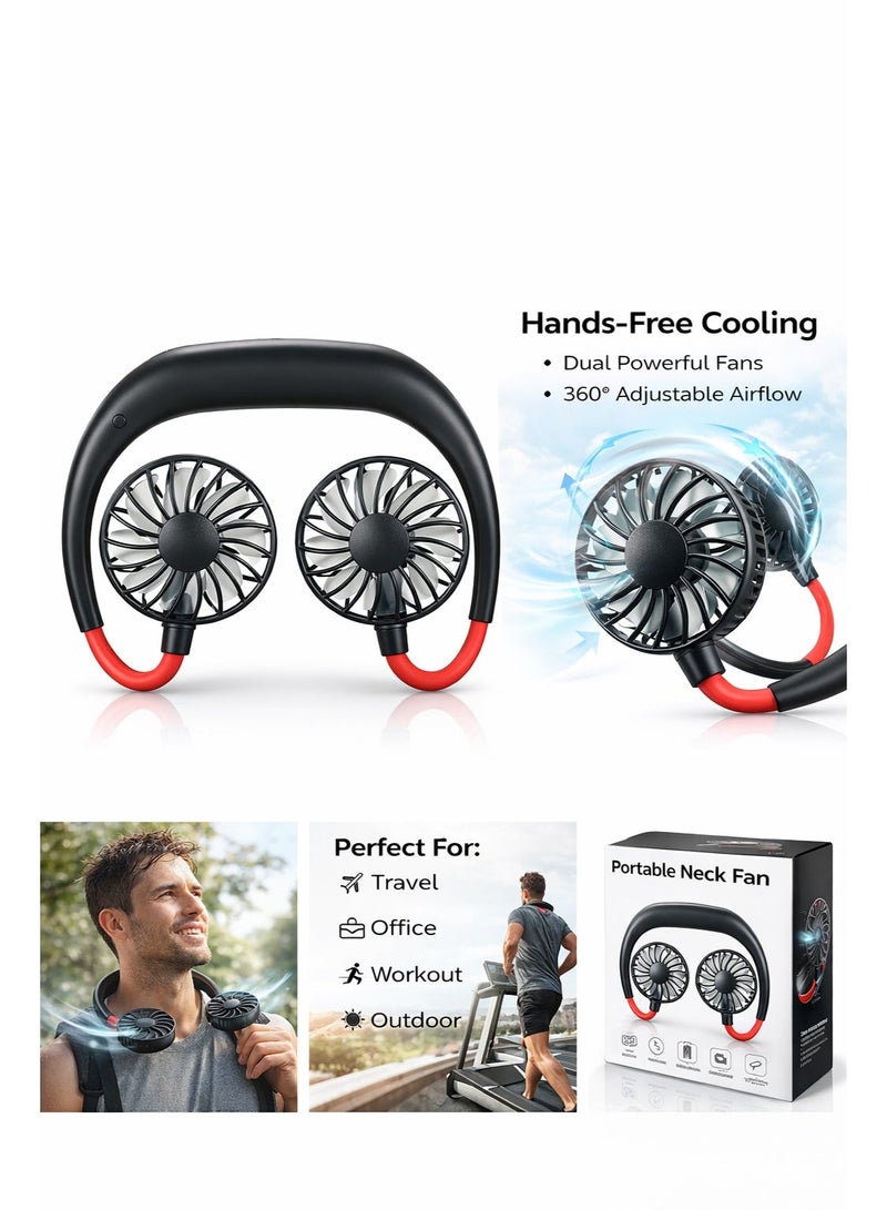 vsell24 Wearable Sports Neck Fan with Dual Cooling - Image 1