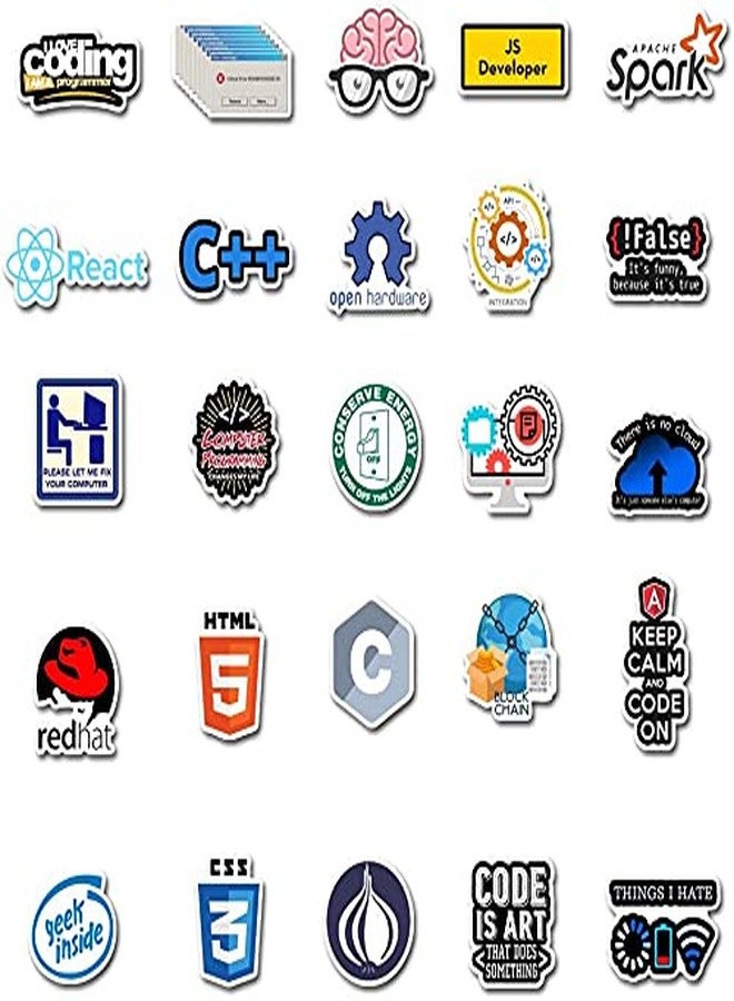 iDream Software Programming Languages Stickers (Set of 50) - Durable, Waterproof, Vibrant Designs, 3-8 cm, Ideal for Laptops, Notebooks, Gadgets and DIY Craft - Image 3