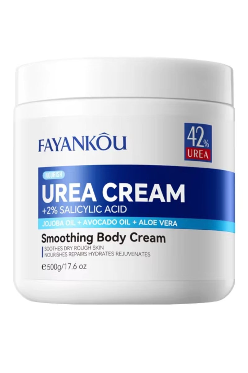 FAYANKOU 500g Urea Cream Smoothing Body Cream 42% Urea Cream with 2% Salicylic Acid Cream for Dry Rough Skin  - Image 1