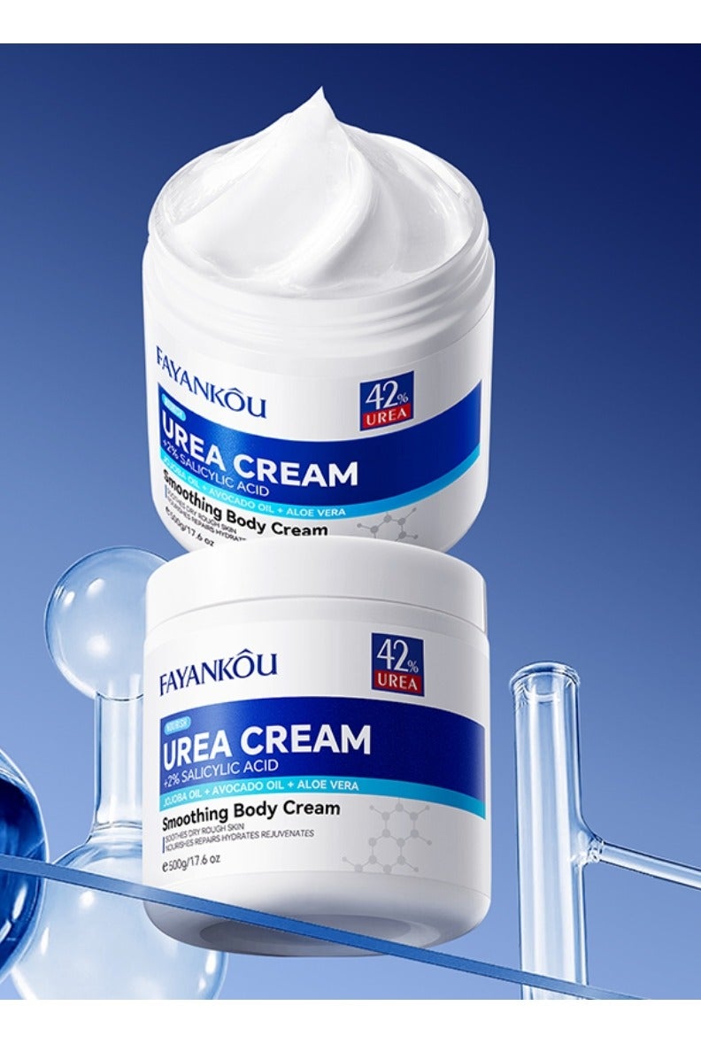 FAYANKOU 500g Urea Cream Smoothing Body Cream 42% Urea Cream with 2% Salicylic Acid Cream for Dry Rough Skin  - Image 2