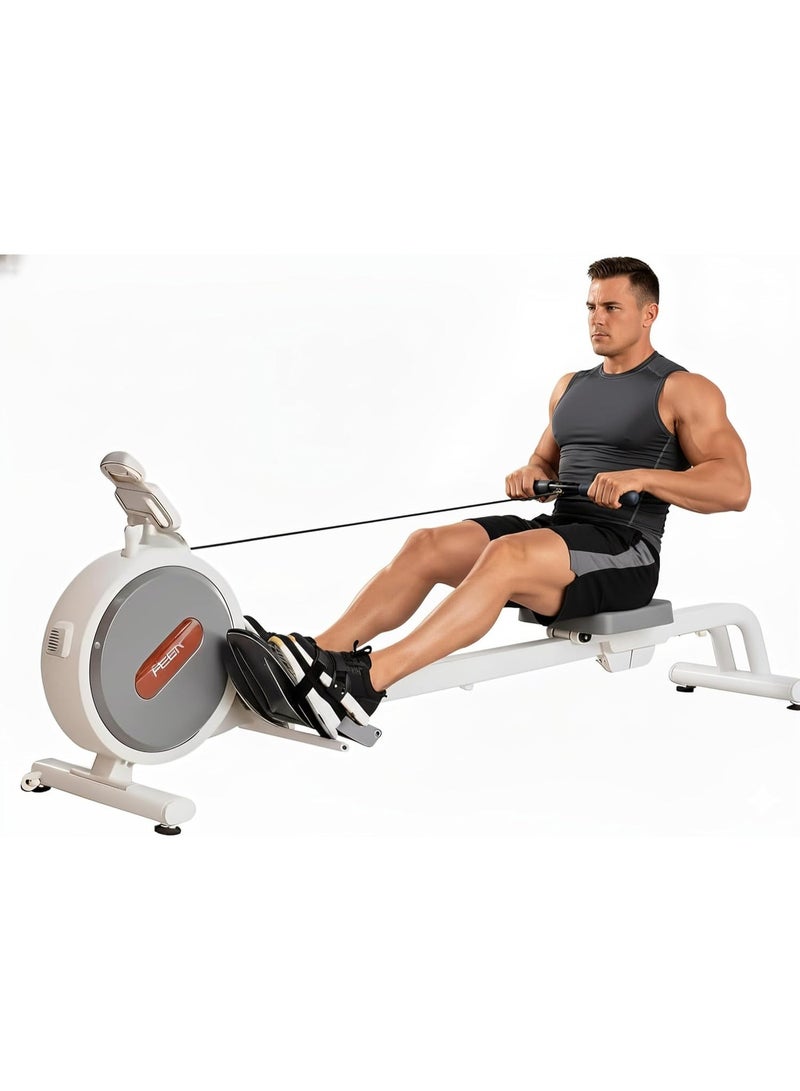 ALCOACH Magnetic Rowing Machine for Home 32 Levels of Quiet Resistance Dual Slide Barrier with App Max Weight Capacity 350 lbs Compatible with LCD Display Q1S - Image 1