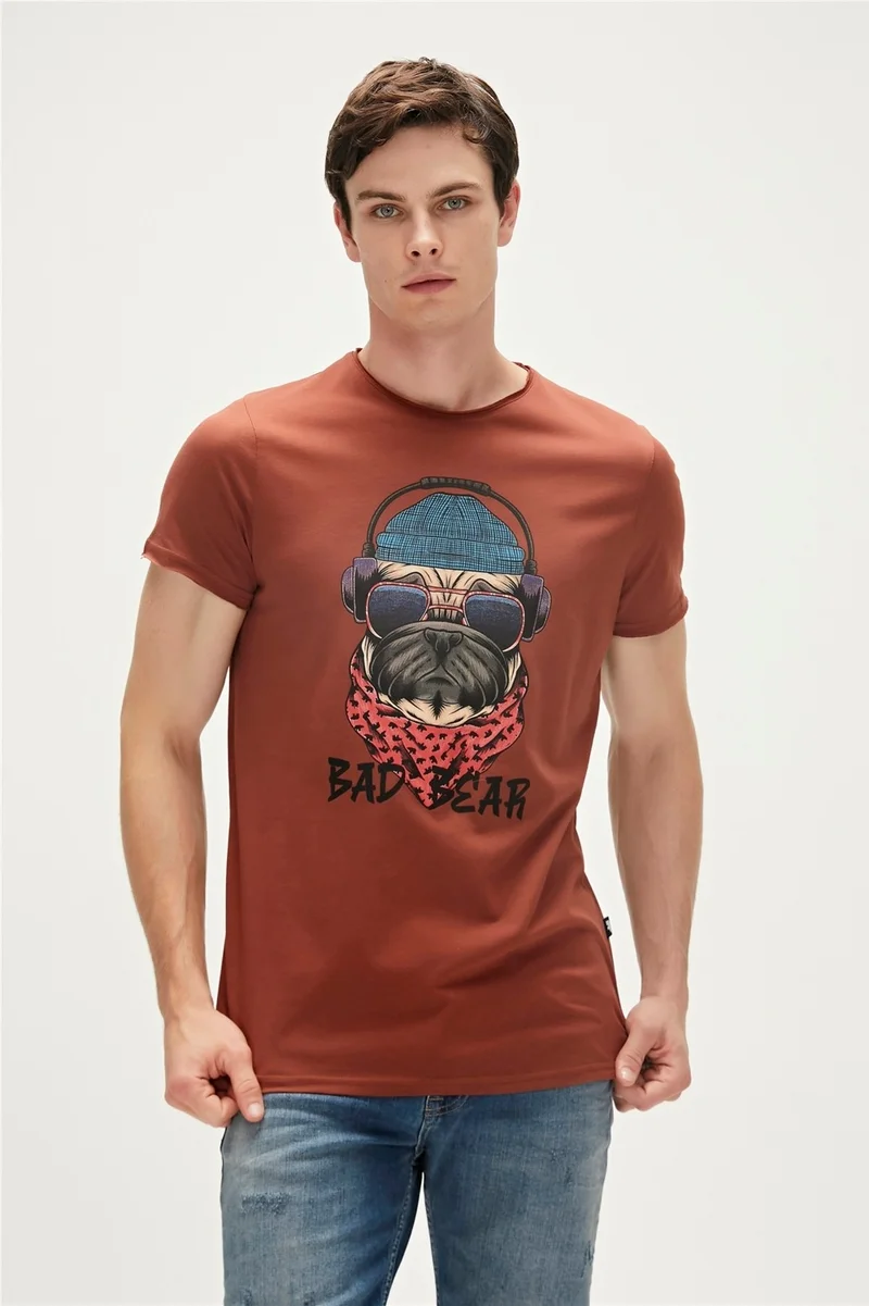 Bad Bear RECKLESS T-SHIRT DARK BLUE Men's T-Shirt 23.01.07.010-C122