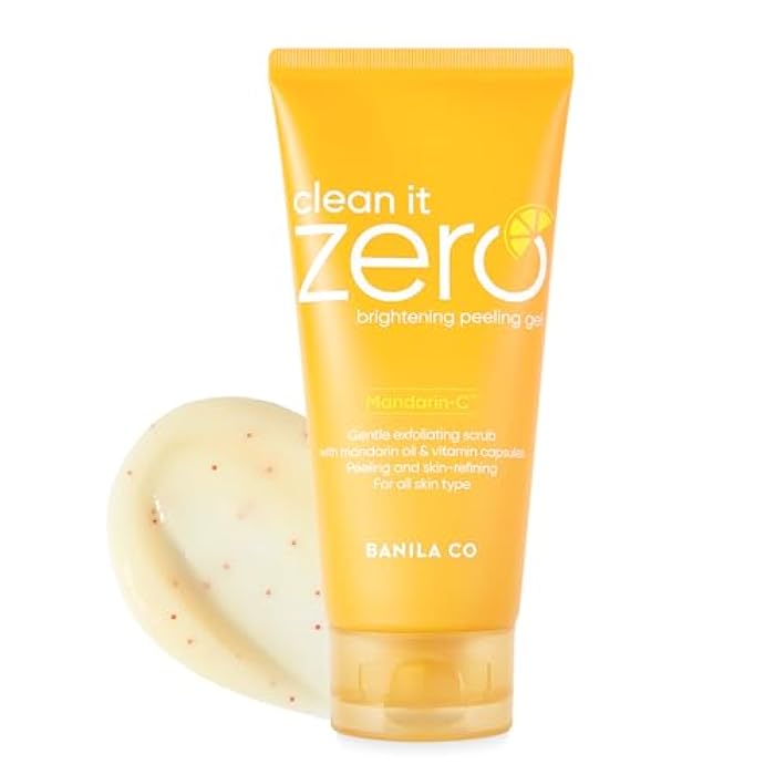 BANILA CO Clean it Zero Brightening Peeling Gel | Gentle Exfoliating Scrub with Mandarin Orange Extract, Korean Skincare for Smooth & Radiant Skin (120ml / 4.05 fl.oz) - Image 1
