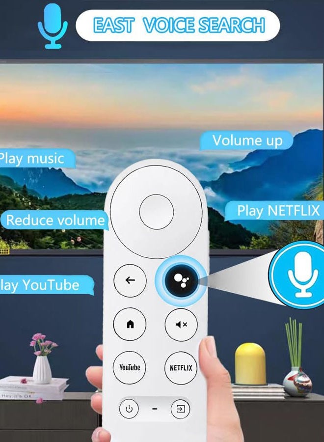 Griscen Replacement Voice Remote for Google Chromecast 4k HD Snow TV, G9N9N New Remote Control for Google TV, GA01920-US, GA01409-US, GA01923-US, GA01919-US - Image 3