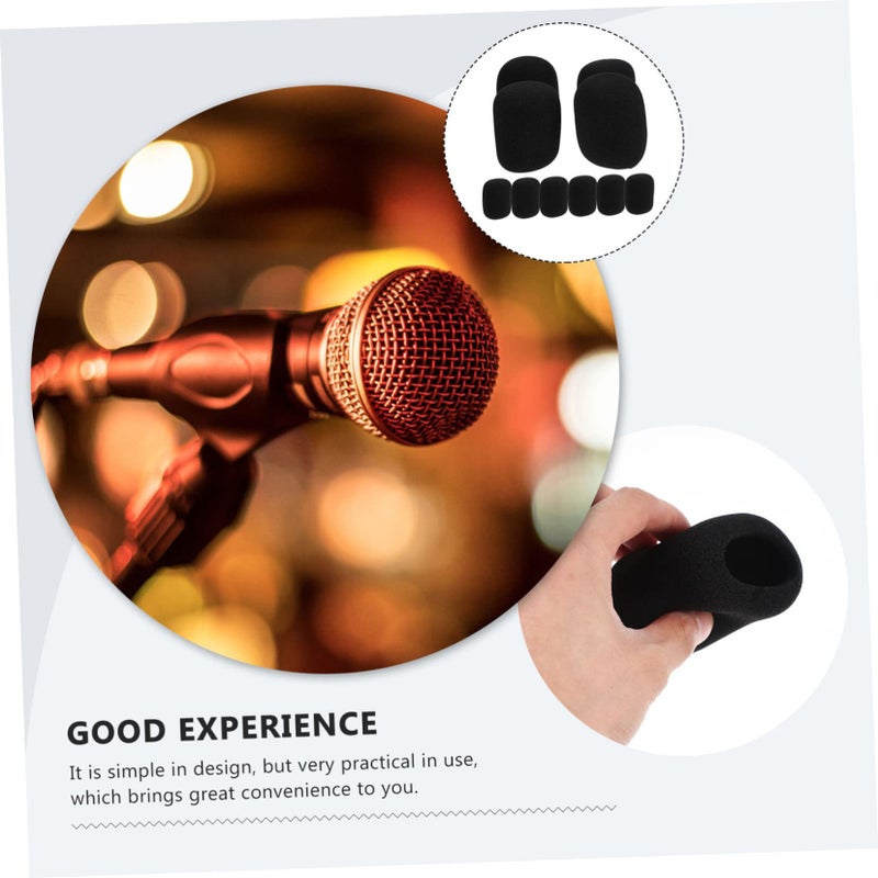Washable Microphone Windscreen Cover Sponge 10pcs Reduces Noise for Handheld Mics - Image 5