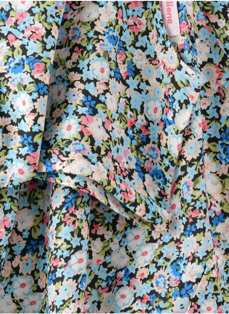 Jelliene Sunshine Sprinkles: Girls' Flowy Viscose Dress Breezy Fun & Springtime Flair  - Image 3