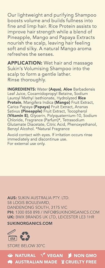 Sukin Volumizing Hair Shampoo - Image 5