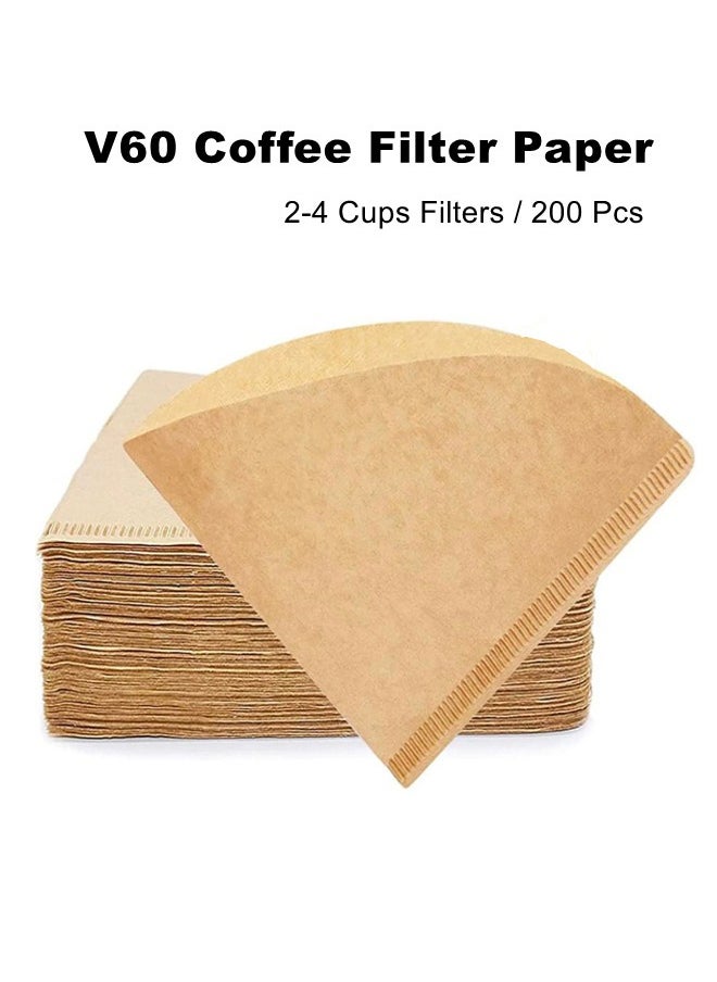 WooFree 200 Pcs V60 Coffee Filter Paper  - Image 1