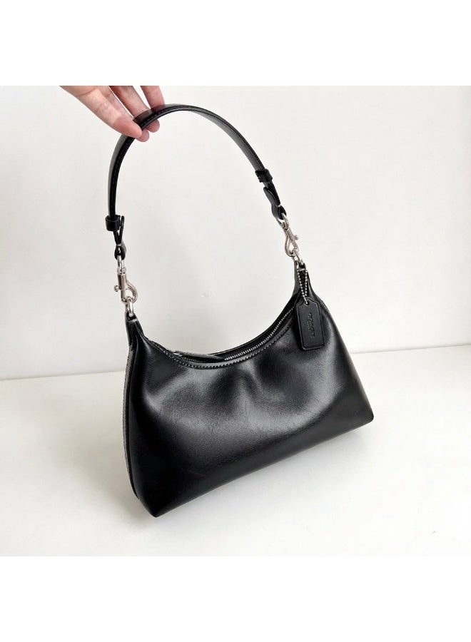 Women's Premium Oil-Waxed Leather Hobo Bag, Underarm Shoulder Bag, Crossbody Bag, Top Handle Handbag, Vintage  Style - Image 2