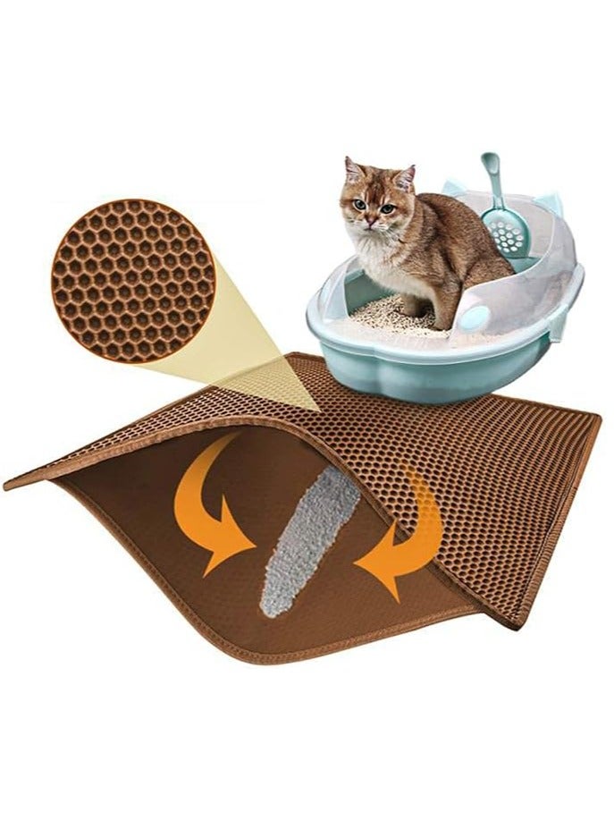 general Cat Litter Mat Double Layer Waterproof Urine Proof Trapping Mat 1 Pack - Image 1