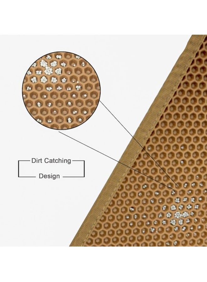 general Cat Litter Mat Double Layer Waterproof Urine Proof Trapping Mat 1 Pack - Image 2