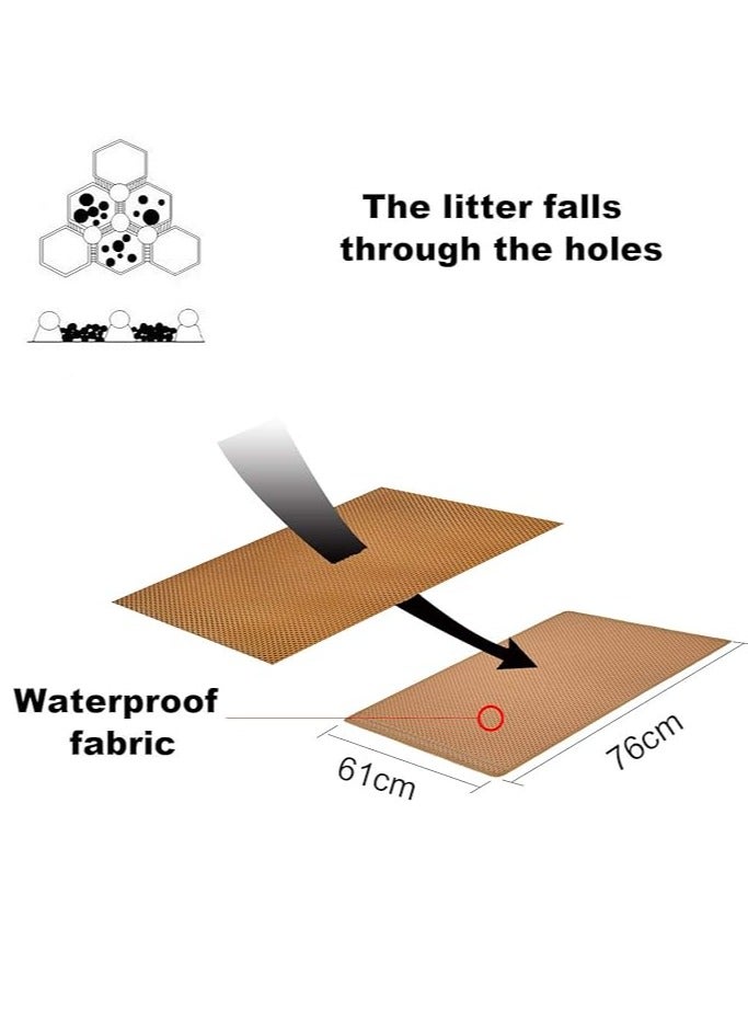 general Cat Litter Mat Double Layer Waterproof Urine Proof Trapping Mat 1 Pack - Image 3