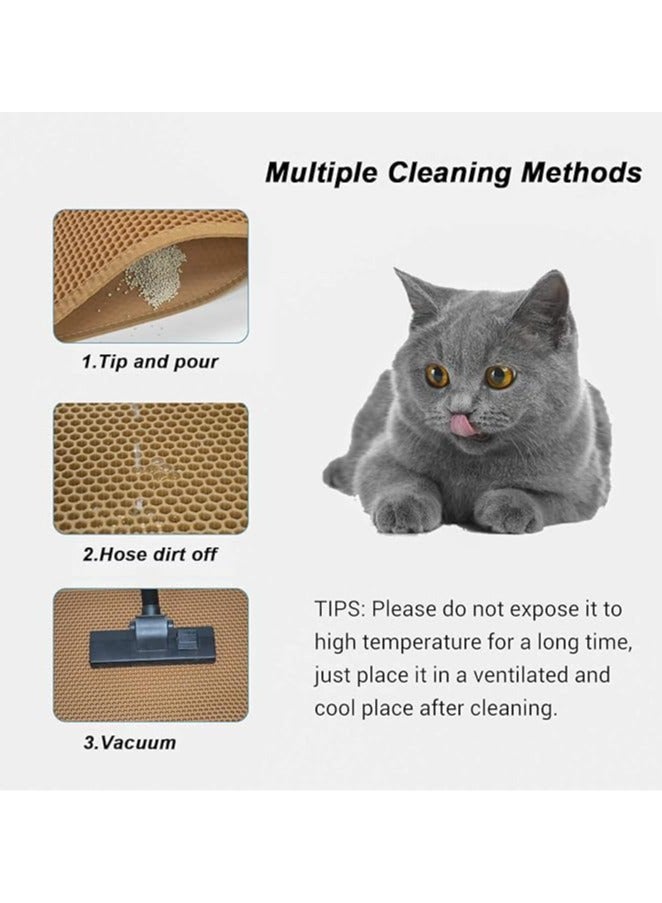 general Cat Litter Mat Double Layer Waterproof Urine Proof Trapping Mat 1 Pack - Image 4