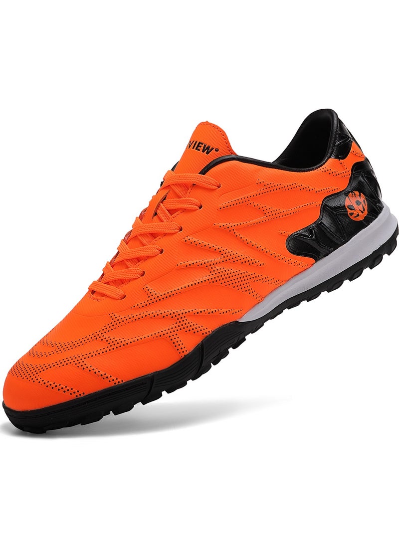 Sky View SKY VIEW Men's And Women's Soccer Shoes Football Cleats Outdoor  Lace-Up Non-Slip Spikes IC/IN Boots Wide Training Sneaker  - Image 1