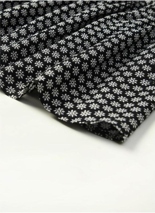 BELLA MODA - All-Over Floral Print Button Detail Dress by Styli - Image 1