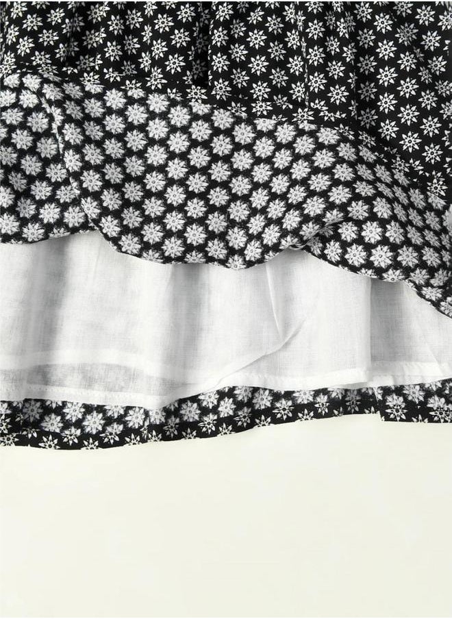 BELLA MODA - All-Over Floral Print Button Detail Dress by Styli - Image 1