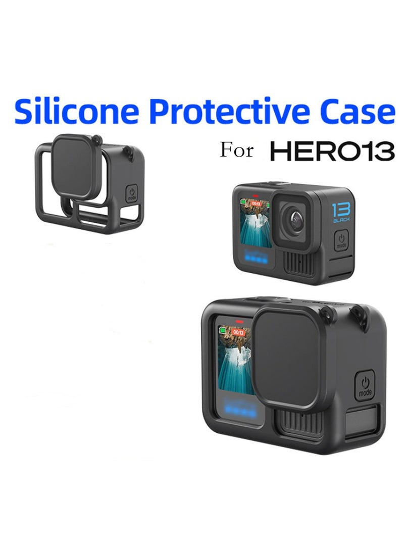 Silicone Protective Case for GoPro Hero13 Black, Lens Caps&Lanyard for Camera Accessories Kit  - Image 2