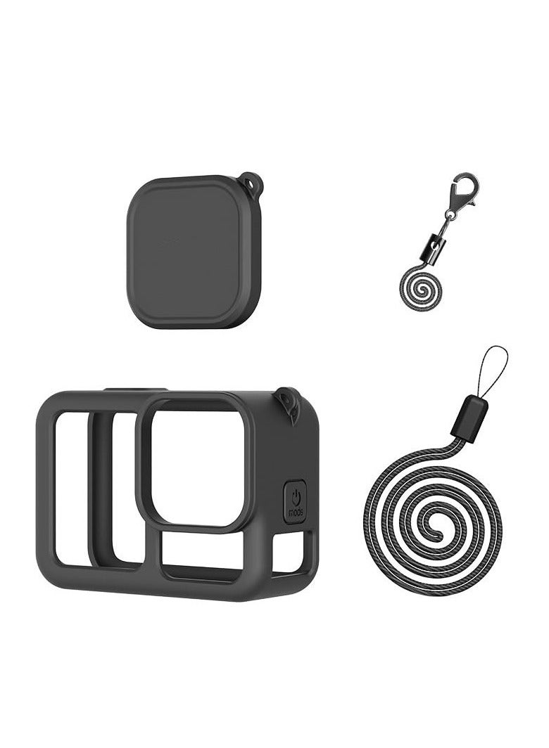 Silicone Protective Case for GoPro Hero13 Black, Lens Caps&Lanyard for Camera Accessories Kit  - Image 1