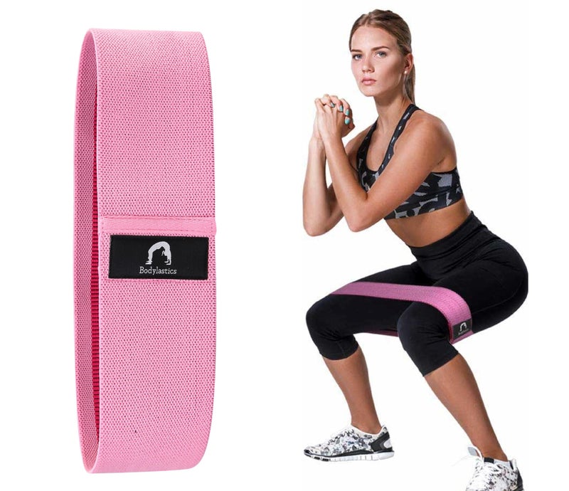 Bodylastics Resistance Hip Loop Bands 35-50lbs Resistance Bands for Legs, Butt, Thighs & Glutes Exercises, Anti-Slip Fabric Workout Bands for Men/Women - Image 1