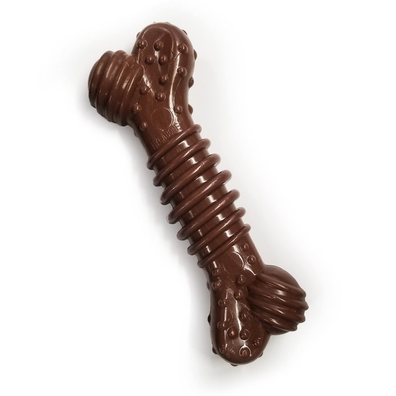 Nylabone Textured Dental Bone Power Chew Toy for Dogs, Dog Toys for Aggressive Chewers, Flavor Medley Flavor, X-Large - 50+ lbs, 1 Count - Image 5