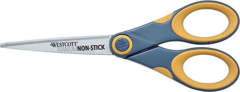 Westcott Titanium Bonded Non Stick Scissors, 7" Straight (14851) - Image 1