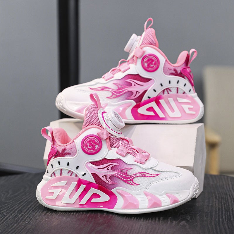 Mesh Sneakers Lightweight Flexible Sole Walking Shoes For Kids Indoor And Outdoor Activities - Image 1