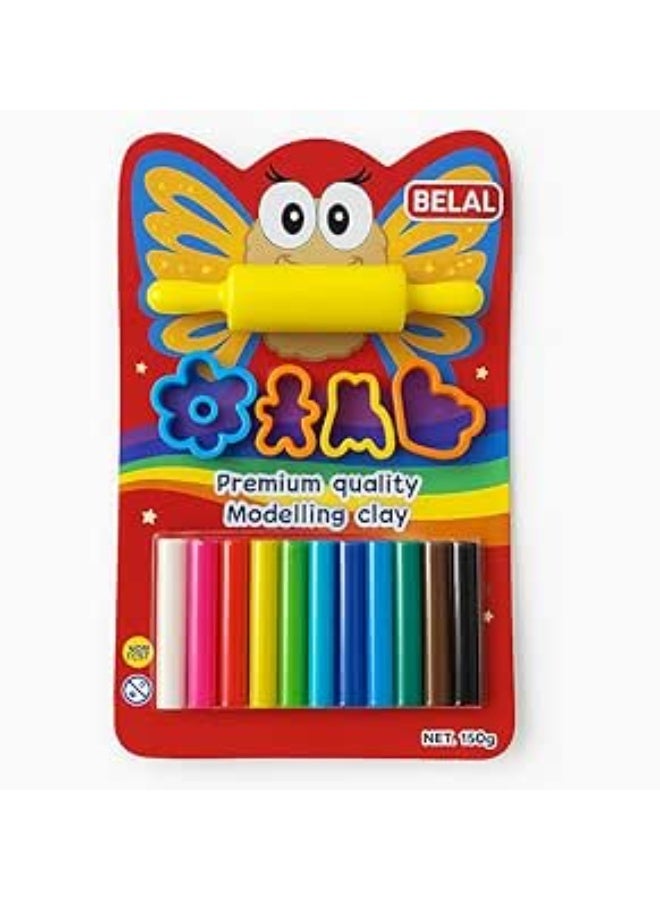 🎨 Professional modeling clay, safe for children - 1 piece in assorted bright colors - Image 1