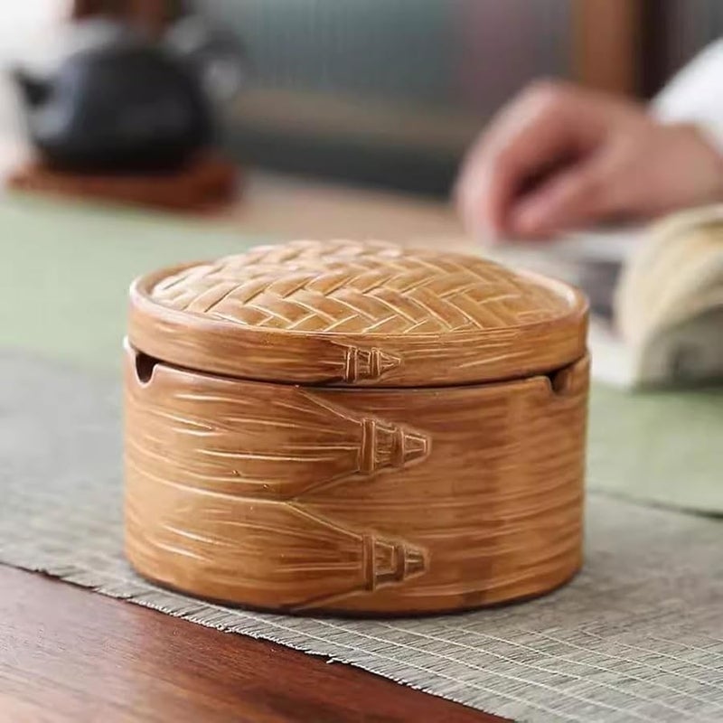 Creative Ceramic Ashtray For Patio Outdoor Living Room Coffee Table Decoration - Image 4