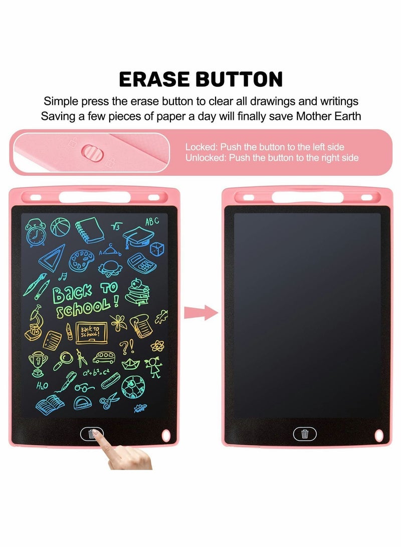 NIBEMINENT LCD Writing Tablet, Doodle Scribbler Pad 8.5 inch Colorful Screen Drawing Board Learning Gift for Kids, Educational Toys 3-6 Years Old Boys and Girls（2 Pack ）  - Image 3