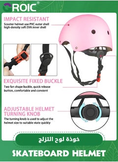 GROIC 7 IN 1 Adjustable Skateboard Skate Helmet with Protective Gear Knee Pads Elbow Pads Wrist Pads for Youth Outdoor Sports, BMX, Skateboard, Scooter, Bike, Roller, Kid's Protective Gear Set  - Image 4