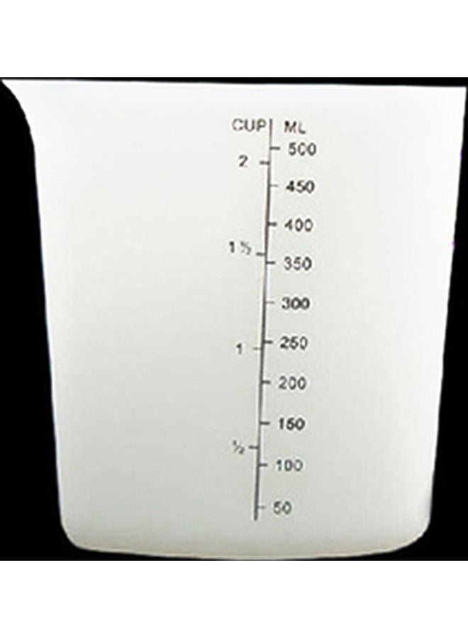 NIBEMINENT Love Heart Stir Pour Measuring Cup White 10.5x9.5cm  - Image 4