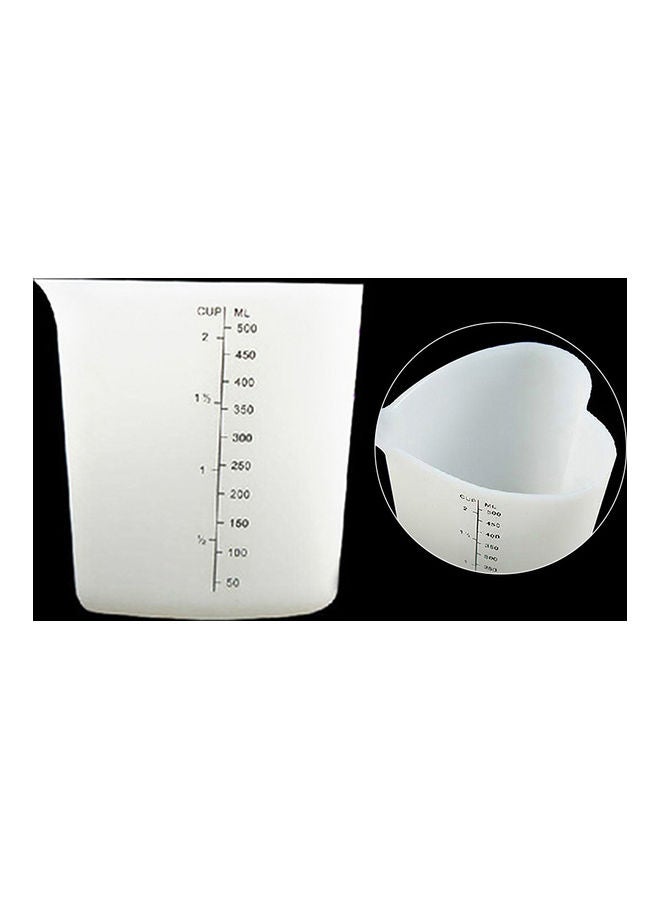 NIBEMINENT Love Heart Stir Pour Measuring Cup White 10.5x9.5cm  - Image 5