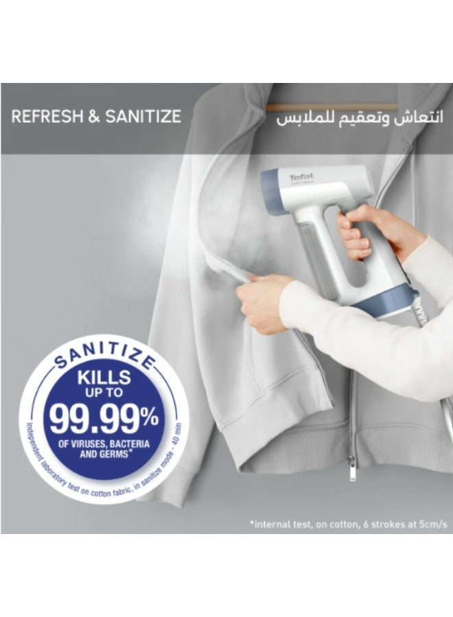 تيفال DT8722E0 Handheld Garment Steamer Pure Force 1800W, Steam Boost 90gmin,180ML 180 ml 1800 W DT8722E0 Light Gray/White - Image 5