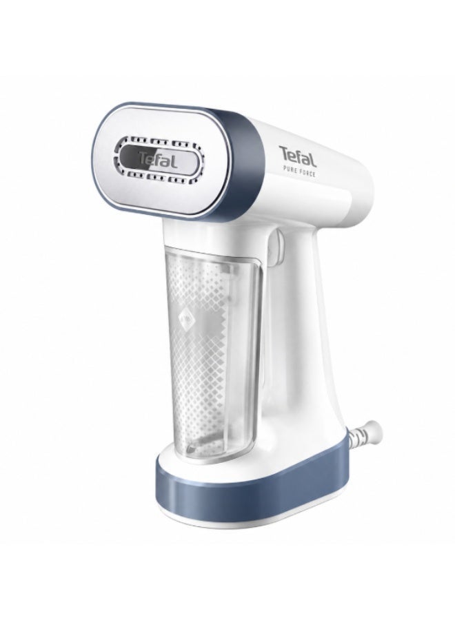 تيفال DT8722E0 Handheld Garment Steamer Pure Force 1800W, Steam Boost 90gmin,180ML 180 ml 1800 W DT8722E0 Light Gray/White - Image 1