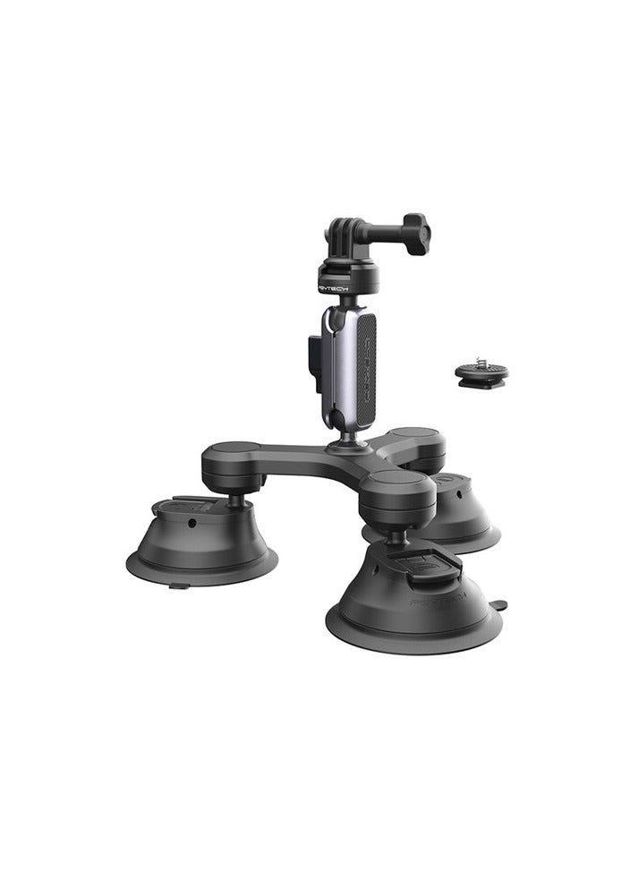 PGYTECH PGYTECH 3 Arm Suction Mount With Caps Lock Ball Head And 3 Prong Mount
