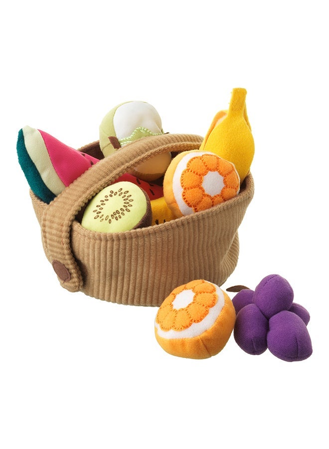 NIBEMINENT 9-Piece Fruit Basket Toy Set - Image 1