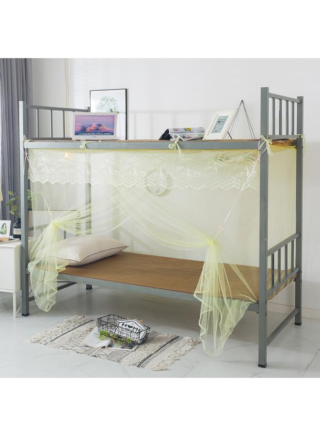 Bluejw Student Dormitory Zipper Mosquito Net Dust Top 0.9m Upper And Lower Bunk Bedroom 1m Single Double Bed 1.2 Household 1.5 Meters - Image 1