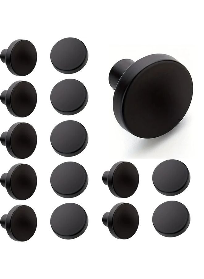 15 Pack Matte Black Drawer Pulls Heavy Duty Cabinet Knobs Easy Installation - Image 1