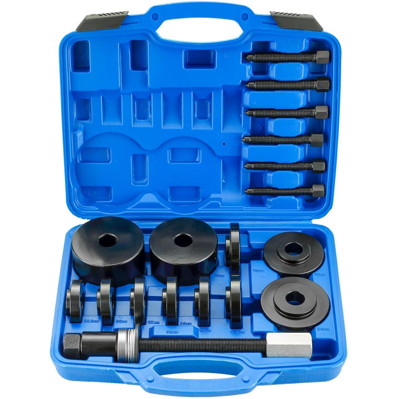 DASBET Front Wheel Drive Bearing Puller 19PCS Front Wheel Hub Drive Bearing Removal Install Adapter Puller Pulley Service Tool Kit - Image 2