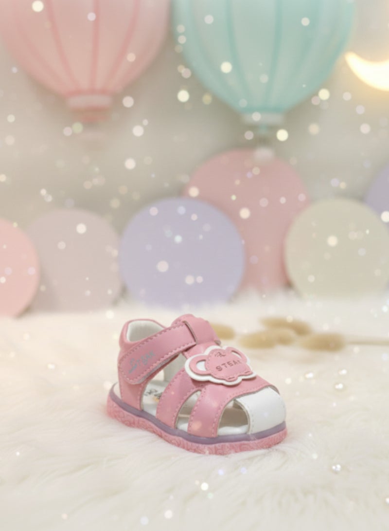 Toobaco Printed Children's Light-Up Sandals With Hook-And-Loop Closure - Image 3