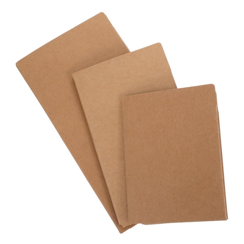 A Set Of 3 Kraft Paper File Folders For Document Storage Receipt Holder Home Business Travel - Image 2